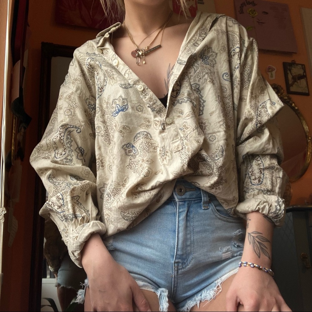 Paisley Collared Shirt